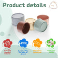 8 Pcs Stacking Cups for Bunny, Multi-Colored Reusable Rabbits Bunny Toys