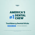 Shameless Pets Blueberry & Mint Dental Chews for Dogs, 32 Chews