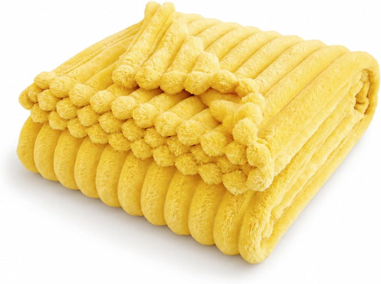 Emotional Support Blanket Yellow Dog Blanket for Dogs, Calming Security Pet Blanket, Polyester Material, Machine washabl