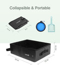 Luxtude Portable Litter Box for Cats, Comes with a Hard Non-Stick Bottom, No Smell, Collapsible and Waterproof, Includes a Bowl and Scoop, Easy Carrying with a Storage Bag for Car and Hotel Room