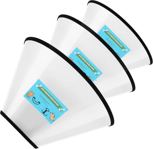 GLADOG Soft Dog Cone Collar – 3 Similar Sizes per Set (S/M/L) for Better Fit, XL Single Size – Cone for Dogs to Stop Lic