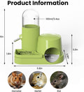 3 in 1 Hamster Water Bottle Dispenser with Food Bowl & Hideout Base (Pink)