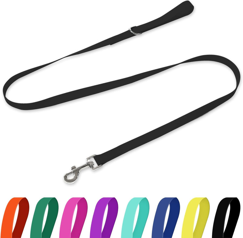 Waterproof Dog Leash, 5/6 FT Durable Odor-Proof Dog Leashes with Strong Metal Hooks Fits Small Medium or Large Dogs