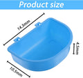 2 Pcs Rabbit Food Bowl, Guinea Pig Food Dish Bird Feeding Dish Crate Bowls for Bunny Hutch Hamster Puppy Dog Crate Guine