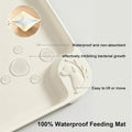 Large Pet Feeding Mat Spillproof Raised Edges Nonslip 24"x16"