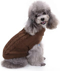 Knitted Small Dog Sweater, Turtleneck Pullover Warm Winter Puppy Clothes