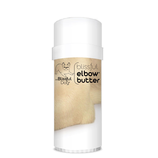 The Blissful Dog Elbow Butter for Dry, Cracked Calluses, Lick-Safe Dog Balm, Soothing Elbow Balm with Moisturizing Shea Butter, Almond, Olive, and Essential Oils, Pet Supplies, 2.25 oz. Stick