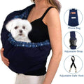 Pet Sling Carrier, OrgMemory Adjustable Bag, Small Dog Cat Outdoor Shoulder Carrier Most Suitable: 3-8 lbs (Blue Plaid)