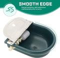 Automatic 1.2 Gallon Water Trough Cow Cattle Horse Water Bowls with Float Valve Livestock Tool Bowl for Cat Goat Sheep D