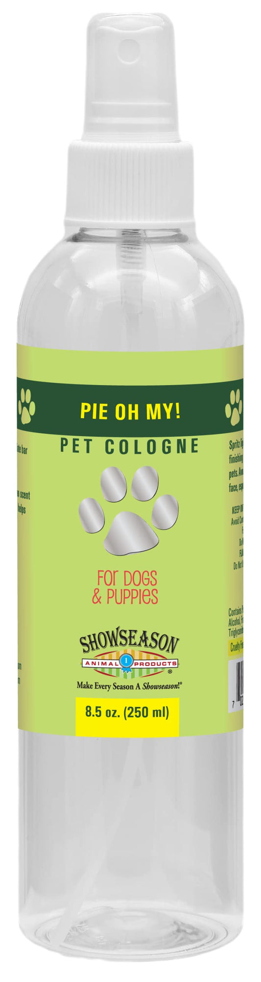 Showseason® Pie Oh My! Dog Cologne 8.5 oz | Dog Perfume Long Lasting, Deodorizing Spray, Made in the USA