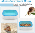 1 Pack Hermit Crab Climbing Toy Small Bathtub Water Basin Food Bowl for Hermit Crab Small Reptiles