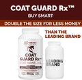 Extra Large. 2 Lbs. Coat Guard Rx™ Coat, Tail, Mane Powder for Horses - Rain Rot, Sweet Itch, Treatment & Dry Shampoo fo