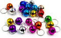 Mimalexin 35PCS Cat Bells for Cat and Dog Collar, Mixed Colors Pet Bell Pendant with Loud Crisp Sound, Anti-Lost Training Bell Keyrings Charm for Pet Collar Pendant Accessories