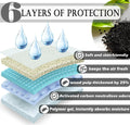 kathson 100 Piece Rabbit Pee Pads,Disposable Pet Pees Pad,Cage Black Carbon Liner,Super Absorbent Leak Proof Cushion Red