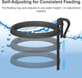 Clip On Fish Feeding Ring Self-Adjusting to Water Level for Betta Turtle