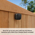 Blink Outdoor 4 and Battery Doorbell 2K+ (newest model) — Two-year battery 1080p cameras and 2K battery doorbell. Sync M