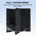 Dog Litter Box with High Walls, Pee Pad Holder, Indoor Dog Potty Tray