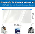 40 Count Cat Litter Box Bags|27.2" x 13"for Automatic Cat Litter Box
