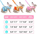 Guinea Pig Harness & Leash Set, Mesh Vest for Small Pets Walking Pink L