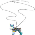 BONSNY Signature DOG collection Love Pets“SILVER”Statement SCHNAUZER Necklace Dog Animal Pendant