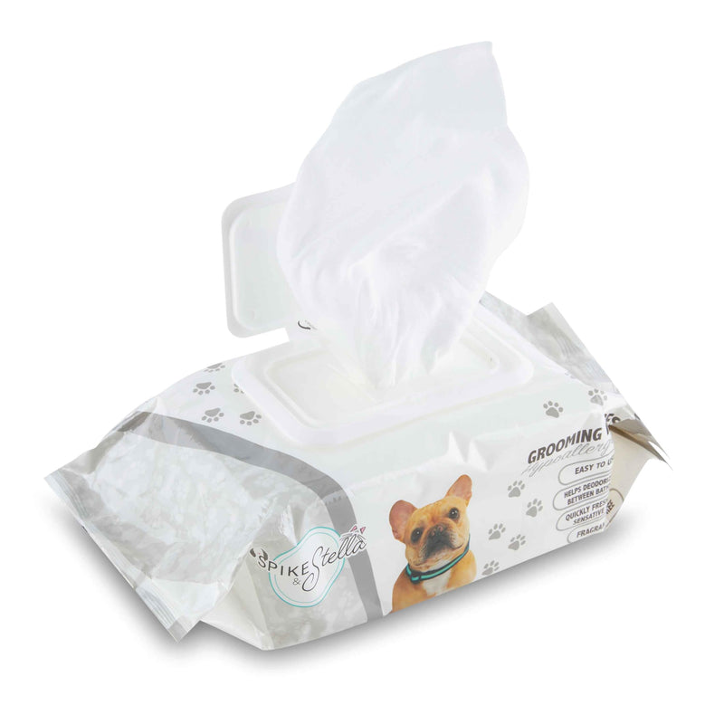 110 Pack Pet Grooming Wipes - Large & Extra-Large Sizes - Lavender, Aloe, & Unscented Variations - Hypoallergenic & Extra Durable - Perfect for Dogs & Cats, 6