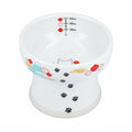 Necoichi Elevated Cat Water Bowl – Ceramic Raised Cat Bowl, Prevents Neck & Whisker Fatigue – Dishwasher & Microwave Safe – Pet Water Bowl for Cats (Cat, Regular)