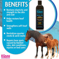 EQyss Mega-Tek Equine Horse Rebuilder - Repair & Strengthen Dry Hooves, Manes, Tails - Reduce Hair Breakage, Condition B