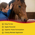 Durvet Ivermectin Paste 1.87% for Horses, Apple Flavored, 12 Count