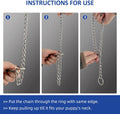 WePet Dog Chain Collar, Metal Slip Collar, Heavy Duty Choke Collar, for Training, Control, Durable Steel Cuban Links, Av