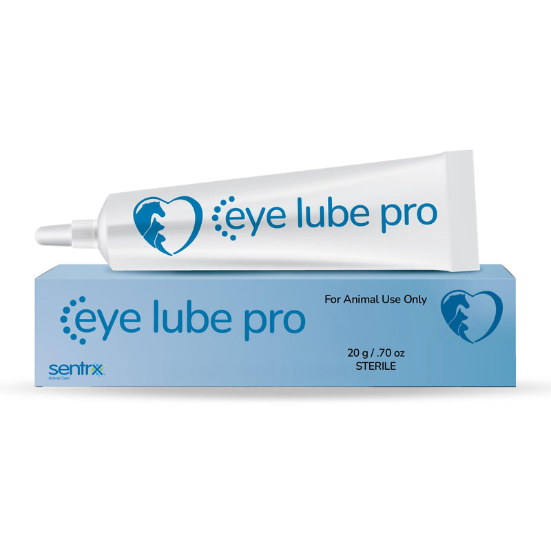 Sentrx - Eye Lube Pro Eye Drops for Dogs, Cats, and Horses, Hydrating Gel Eye Drops with Hyaluronic Acid and Carbomer Lubrication, for Dryness, Itching, and Irritation, 20g