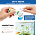 CO2 Glass Drop Checker Aquatic CO2 Test Monitor Kit for Fish Tank Planted Aquarium with Solution & Suction Cups