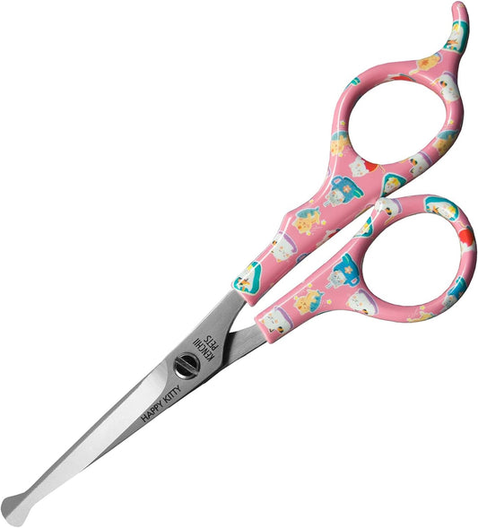 Kenchii Happy Kitty Ball Tip Grooming Scissors for Cats 5.5in