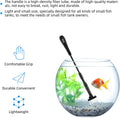 hygger Small Fish Tank Cleaner, Aquarium Cleaning Tools Kit with Handle, Seaweed Scraper, Fishing Net, Sponge Brush,Wall