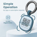 Pawaii Silent Silicone Dog ID Tag, QR Code Pet Tag with Updatable Digital Pet Profile, Emergency Contacts, QR Scan Alerts, No App or Subscription, 1 Pack, Deep Sea Blue