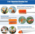 DaToo Small Glass Aguarium Cleaning Tool Algae Scraper for Acrylic Aquariums Fish Tank Cleaner Brush