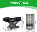 REPTI ZOO Reptile Cricket Keeper & Mixer Combo Kit, Reptile Cricket Calcium Powder Feeder, Feeding Dispenser Shaker for 