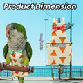 6Pcs Bird Diapers Bird Harness Flight Suits Diapers Reusable Parrot Nappy with Waterproof Inner Layer Washable Cute Urin