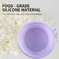 Collapsible Dog Bowls 2-Pack, Portable Travel Dog Bowl with Carabiner, Food-Grade Silicone Pet Bowl for Hiking, Walking 