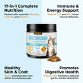 500 Cat Multivitamin Chews – 17-in-1 Daily Cat Vitamins with Taurine for Immune, Digestive, Skin & Coat Support – Chicke