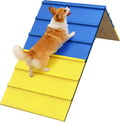 Dogs Agility Course Backyard Set, Non-Slip Dog Agility A-Frame with 2 Chains, Dog Agility Equipment, 84” x 24” Large Siz