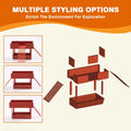 Hermit Crab Water Bowl with Climbing Platform, Rest Platform for Hermit Crab, Reptile Habitat Toy Decoration Accessories