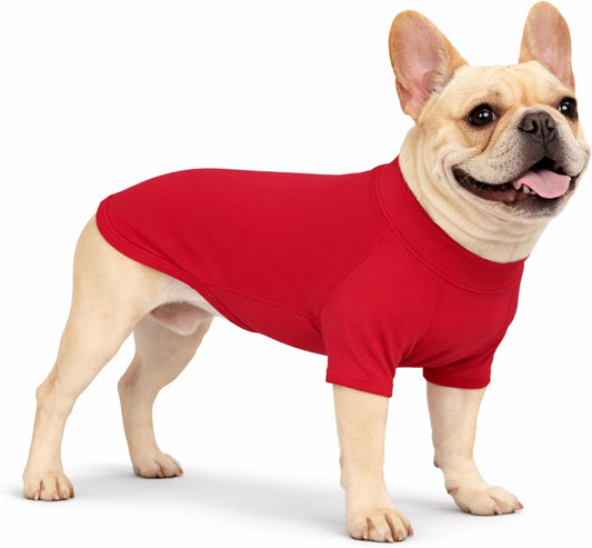 Premium Yoga-Fabric Dog T-Shirt – Breathable, Stretchy, Anti-Shedding Pet Clothes for All Seasons, Small to Large Dogs R