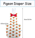 Bird Diapers, Bird Leash Harness and Diaper Set, Parrot Nappy, Diapers for Birds Cockatiel Parrot (XL-Watermelon)