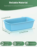 Pawfly Hanging Feeder, Food and Water Container, 6 Pcs Plastic Keepers for Cages Rabbit, Feeding Dishes Coop Cups for Pa