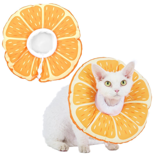 Hoopttay Cat Cone Collar Soft, Medium Waterproof Cat Recovery Collar for Wound Healing After Surgery or Neutering Alternative to Elizabethan Collars Medical Neck Cone for Cats and Puppies
