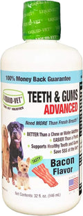 LIQUID-VET Advanced Teeth & Gums Supplements for Dogs | Dental Care for Dogs | Oral Mouth Care | Tartar + Plaque + Gingi