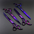 Purple Dragon Professional 7.0 inch Dog Grooming Scissors Set with Silencer
