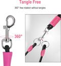 Double Dog Leash for Two Dogs,Dual Hands Free Dog Leashes,360 Swivel No Tangle Walking Leash,Soft Padded Handle,Adjustab