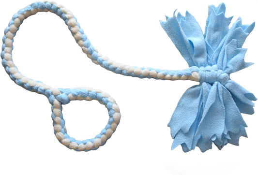Braided Fleece Dog Tug Toy, Interactive Dog Tug of War Rope