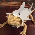 3 Pcs Shark Bearded Dragon Costume Felt Lizard Outfit Halloween Small Animal Clothes Harness for Chameleon Gecko Amphibi